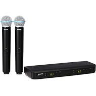 Shure BLX288/B58 UHF Wireless Microphone System - Perfect for Church, Karaoke, Vocals - 14-Hour Battery Life, 300 ft Range | Includes (2) BETA 58A Handheld Vocal Mics, Dual Channel Receiver | J11 Band