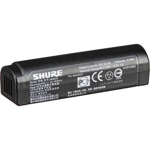  Shure SB902 Rechargeable Battery for GLXD Transmitters / Advanced Wireless Systems