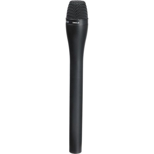  Shure SM63LB Omnidirectional Dynamic Microphone with Extended Handle (Black)