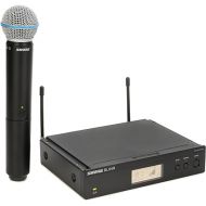 Shure BLX24R/B58 UHF Wireless Microphone System - Perfect for Church, Karaoke, Vocals - 14-Hour Battery Life, 300 ft Range | BETA 58A Handheld Vocal Mic, Single Channel Rack Mount Receiver | H10 Band