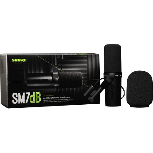  Shure SM7dB Vocal Microphone with Built-In Preamp