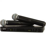 Shure BLX288/B58 Dual-Channel Wireless Handheld Microphone System with Beta 58A Capsules (J11: 596 to 616 MHz)