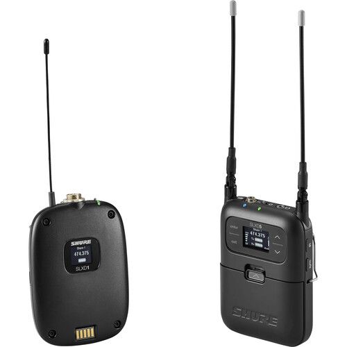  Shure SLXD135/WL85 2-Person Digital Camera-Mount Wireless Combo Mic System Kit with WL185 Lavaliers, Plug-On Transmitter & VP64AL Mic (G58: 470 to 514 MHz)