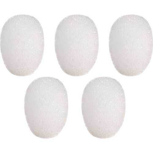  Shure Windscreen for TL/TH TwinPlex Microphones (5-Pack, White)