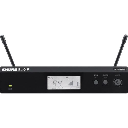  Shure BLX4R Rackmount Wireless Receiver (H9: 512 to 542 MHz)