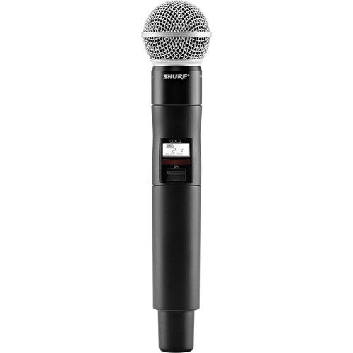  Shure QLXD24/SM58 Digital Wireless Handheld Microphone System Kit with SM58 Capsule (J50A: 572 to 608 + 614 to 616 MHz)