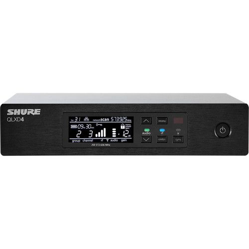  Shure QLXD24/SM58 Digital Wireless Handheld Microphone System Kit with SM58 Capsule (J50A: 572 to 608 + 614 to 616 MHz)