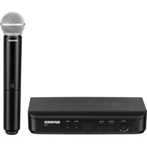  Shure BLX24/PG58 Wireless Handheld Microphone System with PG58 Capsule (H9: 512 to 542 MHz)