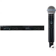 Shure SLXD24D/B58 Dual-Channel Digital Wireless Handheld Microphone System Kit with Beta 58A Capsules (H55: 514 to 558 MHz)