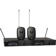 Shure SLXD14D Dual-Channel Digital Wireless Bodypack System with No Mics (J52: 558 to 602 + 614 to 616 MHz)