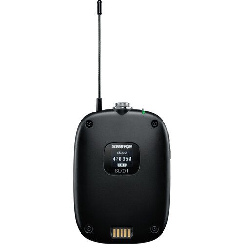  Shure SLXD14D Dual-Channel Digital Wireless Bodypack System Kit with No Mics (H55: 514 to 558 MHz)