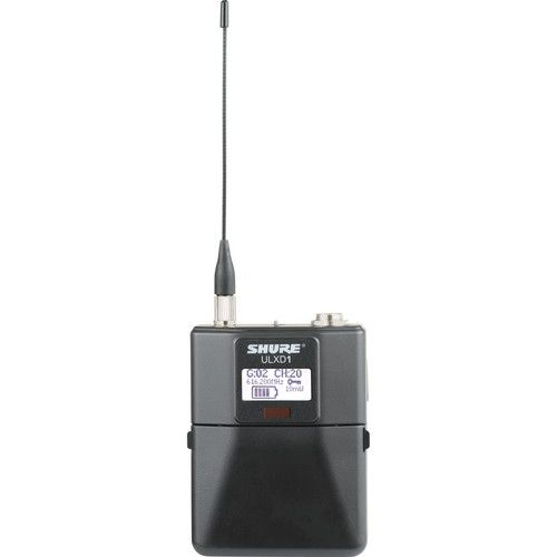  Shure ULXD1 Digital Wireless Bodypack Transmitter with TA4M (H50: 534 to 598 MHz)