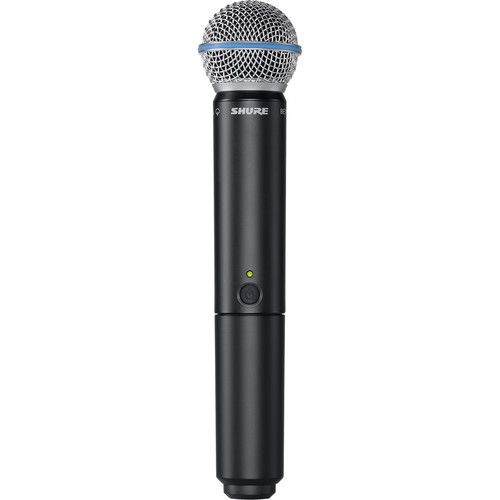  Shure BLX288/B58 Dual-Channel Wireless Handheld Microphone System with Beta 58A Capsules (H11: 572 to 596 MHz)