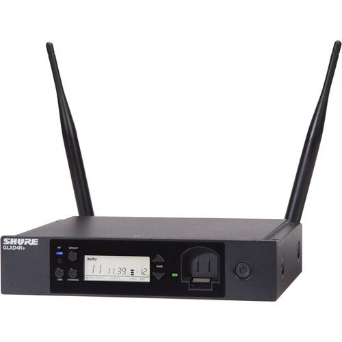  Shure GLXD14R+ Dual-Band Cardioid Wireless Presenter Rack System (Z3: 2.4, 5.8 GHz)