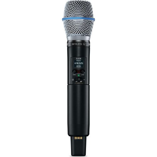  Shure SLXD24/B87A Digital Wireless Handheld Microphone System with Beta 87A Capsule (G58: 470 to 514 MHz)