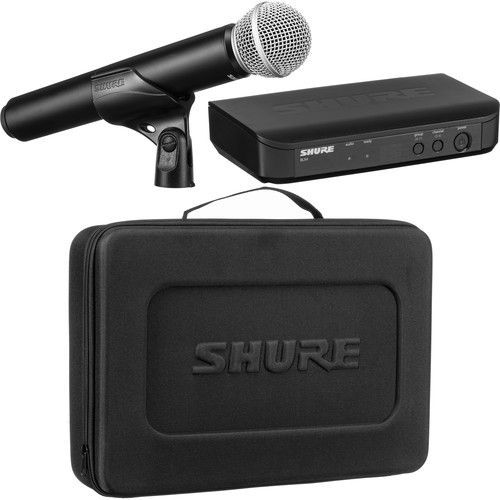  Shure BLX24/SM58 Wireless Handheld Microphone System with SM58 Capsule (H9: 512 to 542 MHz)