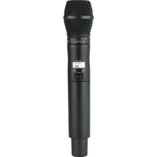  Shure ULX-D 2-Person Digital Wireless Handheld Microphone Kit with SM87A Capsules (H50: 534 to 598 MHz)