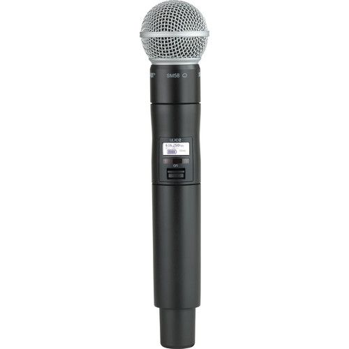  Shure ULX-D Digital Wireless Handheld Microphone Kit with SM58 Capsule (J50A: 572 to 608 + 614 to 616 MHz)