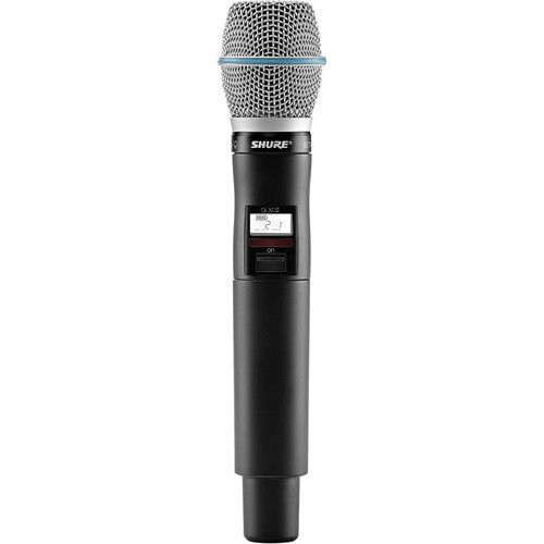  Shure QLXD24/B87A Digital Wireless Handheld Microphone System Kit with Beta 87A Capsule (H50: 534 to 598 MHz)
