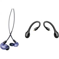 Shure SE215 Pro Sound-Isolating Earphones Kit with RMCE-TW2 True Wireless Adapter (Purple)