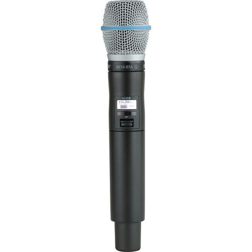  Shure ULXD124D Dual-Channel Combo Wireless System with Beta 87A Microphone - H50 (534 to 598 MHz)