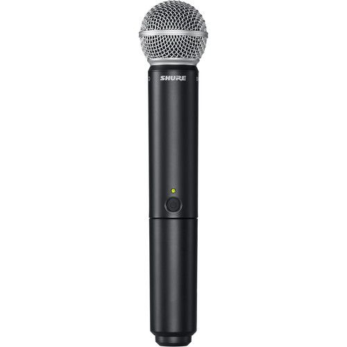  Shure BLX288/SM58 Dual-Channel Wireless Handheld Microphone System with SM58 Capsules (H10: 542 to 572 MHz)