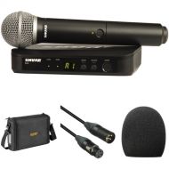 Shure BLX24/PG58 Wireless Handheld Microphone System with PG58 Capsule and Bag Kit (H9: 512 to 542 MHz)