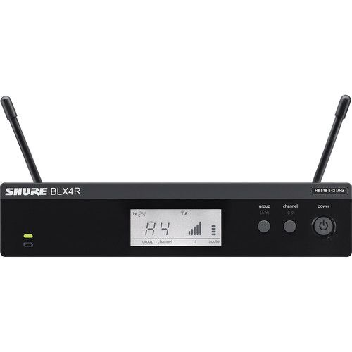 Shure BLX24R/SM58 Rackmount Wireless Handheld Microphone System with SM58 Capsule (H10: 542 to 572 MHz)