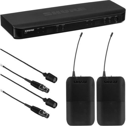  Shure BLX188/CVL Dual-Channel Wireless Cardioid Lavalier Microphone System (H10: 542 to 572 MHz)