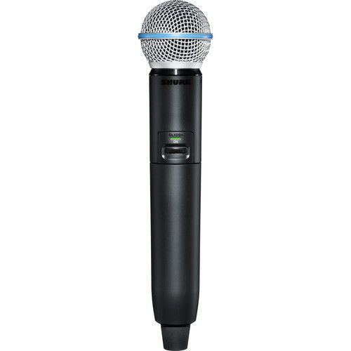  Shure GLXD24R+ Dual-Band Wireless Vocal Rack System with BETA 58A Microphone (Z3: 2.4, 5.8 GHz)