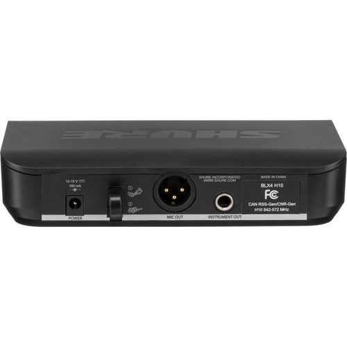  Shure BLX4 Tabletop Wireless Receiver (H9: 512 to 542 MHz)