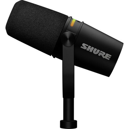  Shure MV7+ Podcast XLR/USB Microphone (Black)