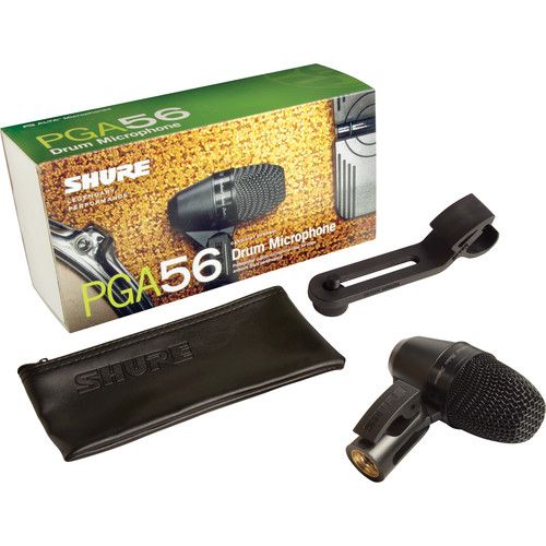  Shure PGA56-LC Cardioid Dynamic Snare/Tom Microphone (Less Cable)