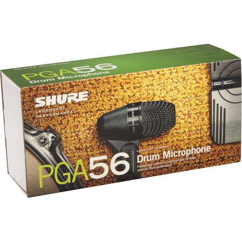  Shure PGA56-LC Cardioid Dynamic Snare/Tom Microphone (Less Cable)