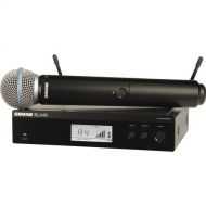 Shure BLX24R/B58 Rackmount Wireless Handheld Microphone System with Beta 58A Capsule (H11: 572 to 596 MHz)