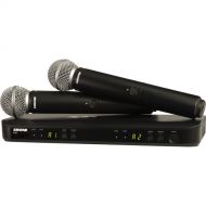 Shure BLX288/SM58 Dual-Channel Wireless Handheld Microphone System with SM58 Capsules (H9: 512 to 542 MHz)