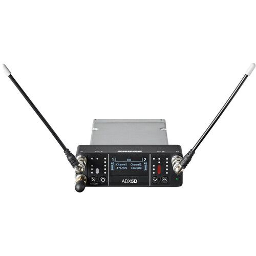  Shure ADX5D Axient Digital Dual-Channel Slot-Mount Wireless Receiver (470 to 636 MHz)