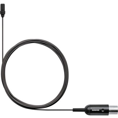  Shure UL4 UniPlex Cardioid Subminiature Lavalier Microphone for Bodypack Transmitter (Black, TA4F)