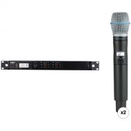 Shure ULX-D Dual Channel Digital Wireless Handheld Beta 87A Kit (H50: 534 to 598 MHz)