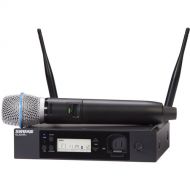 Shure GLXD24R+ Dual-Band Wireless Vocal Rack System with BETA 87A Microphone (Z3: 2.4, 5.8 GHz)