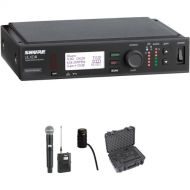 Shure ULX-D Digital Wireless Combo Microphone Kit with SM58 Capsule & WL185 Lavalier (J50A: 572 to 608 + 614 to 616 MHz)