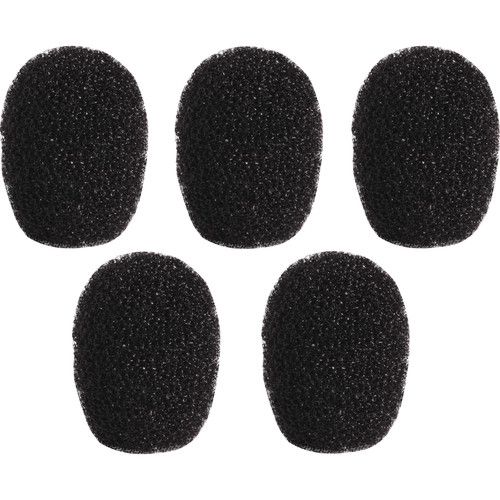  Shure Windscreen for TL/TH TwinPlex Microphones (5-Pack, Black)