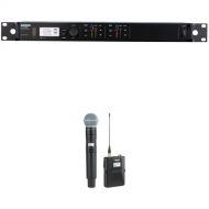 Shure ULXD124D Dual-Channel Combo Wireless System with BETA B58A Microphone (H50: 534 - 598 MHz)