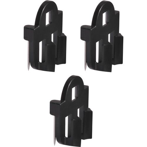  Shure Vampire Sticky Mount for TwinPlex Lavalier Microphones (3-Pack, Black)