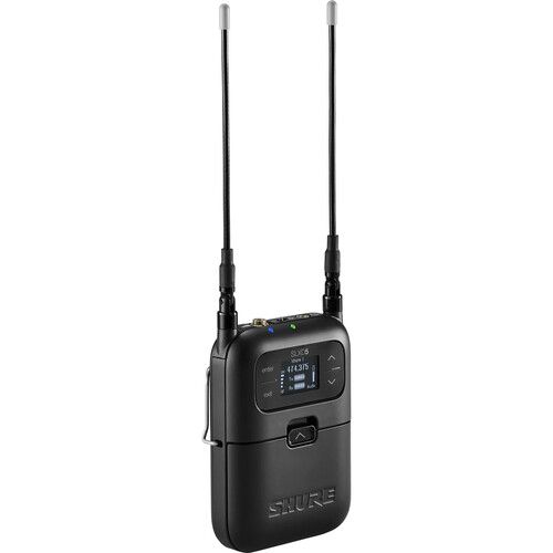  Shure SLXD5 Digital Camera-Mount Wireless Microphone Receiver (J52: 558 to 602 + 614 to 616 MHz)