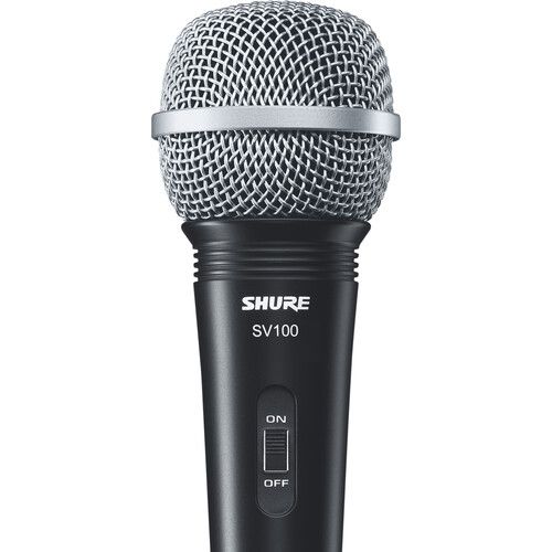  Shure SV100-A Vocal Microphone with Cable, Mic Clip & Pouch