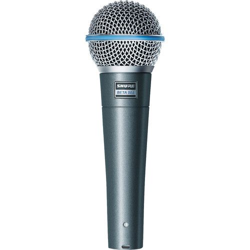  Shure Beta 58A Dynamic Vocal Microphone with Stand and Cable Kit