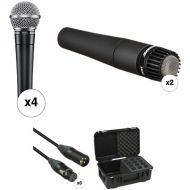 Shure SM58 and SM57 Microphone Band Kit with Cables and Case