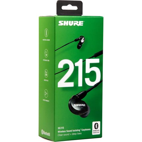  Shure SE215-K-BT1 Wireless Sound Isolating Earphones with Bluetooth Enabled Communication Cable