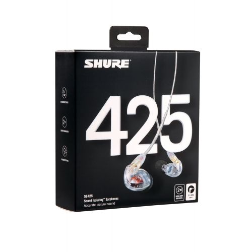  Shure SE425-CL Sound Isolating Earphones with Dual High Definition MicroDrivers